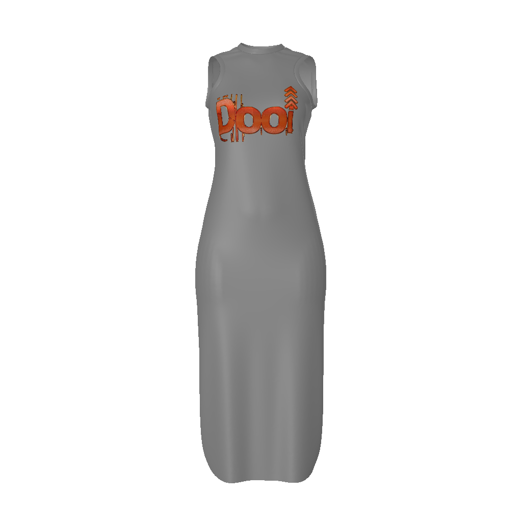 DOOi Front Print Women's Tank Dress