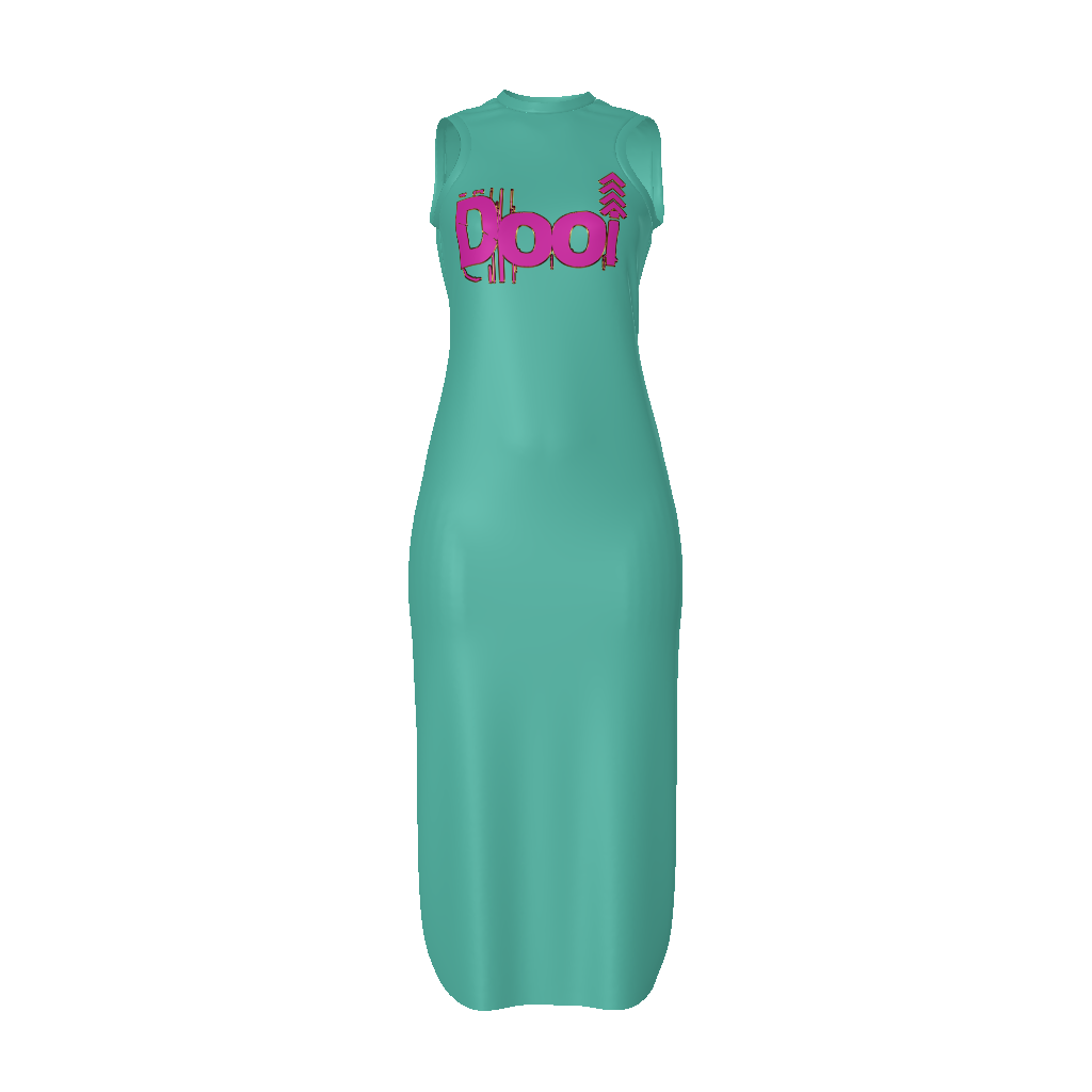 DOOi Front Print Women's Tank Dress